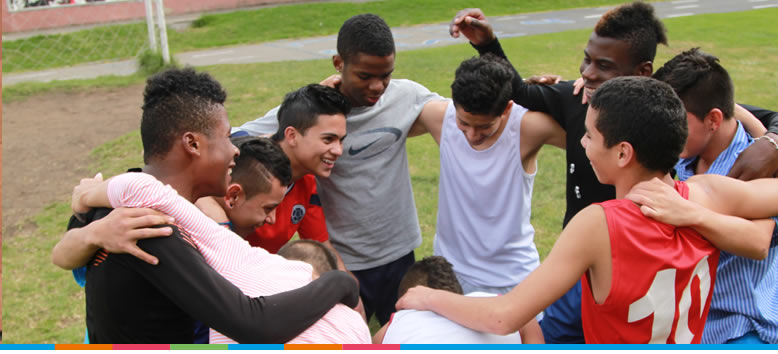 Hope for mundial el fútbol también lo viven los jóvenes de Aldeas Infantiles SOS Colombia en Polo