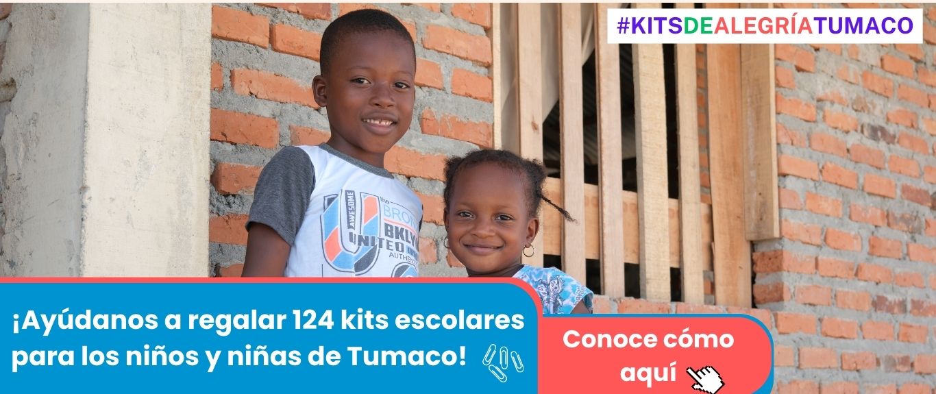 100 kits escolares llenos de alegría para los niños y niñas de Tumaco
