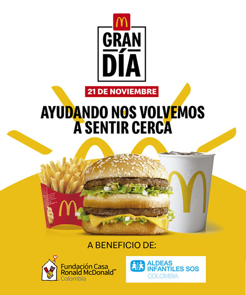 Gran día Mcdonals Aldeas Infantiles SOS Colombia