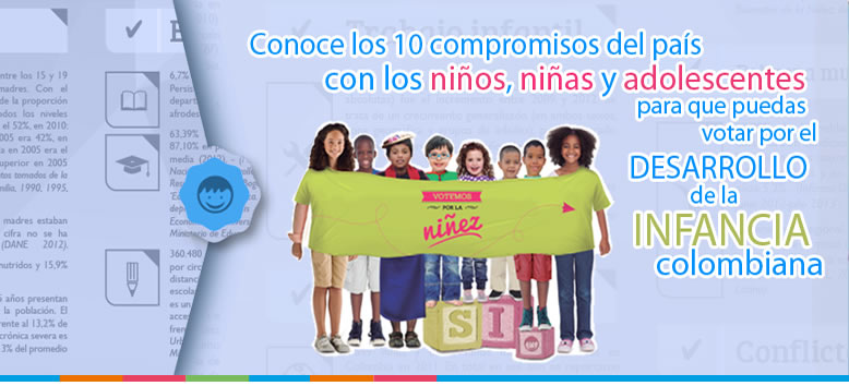 10 Compromisos del país con los niños, niñas y adolescentes de Colombia